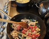A picture of step 3 of Student pasta.
