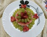 A picture of step 2 of No Bake Watermelon Cake.