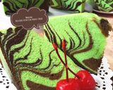 Foto langkah ke 22 dari resep 298. Bolu Kukus Putih Telur Pandan-Coklat.
