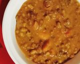 A picture of step 5 of Dal makhani.