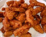 A picture of step 1 of Sticky BBQ Crispy Chicken.