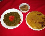 A picture of step 9 of Sarso ka saag.