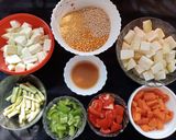 A picture of step 1 of Sambar Daal Tadka.
