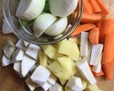 Tárkonyos zöldborsóleves kuszkusszal (vegán) recept fázis 1 fotója