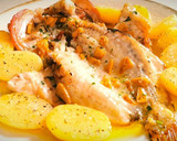 Foto del paso 6 de la receta: Rotja a la espalda con salsa Donostiarra