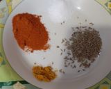 A picture of step 2 of Karhae ChanaDaal.