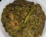 A picture of step 7 of Palak (Spinach) Gosht.
