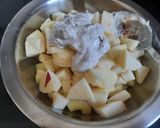 A picture of step 2 of Caesar salad.