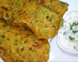 A picture of step 4 of Broken wheat and fenugreek leaves paratha/ Daliya methi paratha.