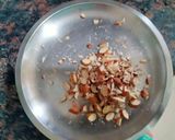 A picture of step 2 of Besan almond and pistachio Modak.
