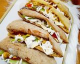 صورة لخطوة 3 من وصفة خبز السوندويشات الفارغ 🥙🌯🌮🍔