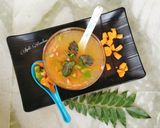 A picture of step 4 of Paneerjal(whey) Vegetable soup.