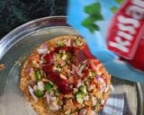 पापड़ पिज़्ज़ा(papad pizza recipe in hindi) रेसिपी चरण 5 फोटो
