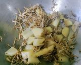 A picture of step 1 of Bamboo shoots Tomatoes Potato Chokha.