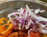 A picture of step 2 of My Spiral & Shredded Salad with A little Chorizo. 😎.