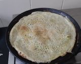 A picture of step 4 of Onion rawa dosa.