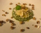 Foto del passaggio 5 della ricetta Pavoncelle su purè di broccoli, spolverata di ricotta stagionata e noci