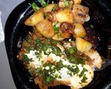 A picture of step 5 of Sauted potatoes and eggs.