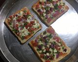 A picture of step 5 of Vegetable Cheese Toast.