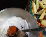 A picture of step 6 of Crispy potato wedges with mint tomato chutni.