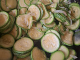 Calabacitas salteadas con queso parmesano