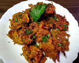 A picture of step 3 of Punjabi Thunder Onion Pakoras (fritters).