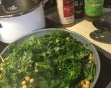 Foto del paso 2 de la receta: Salteado de garbanzos-espinaca-col rizada 