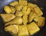 Foto langkah ke 3 dari resep Isi Piringku: Ayam Goreng Rempah, Lodeh, Tahu Tempe, Bakwan.