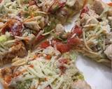 Grilled Chicken Bacon Ranch salad pizza recipe step 8 photo