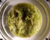 A picture of step 3 of Palak paneer.