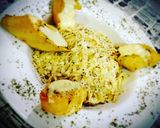 Foto del paso 6 de la receta Espagueti al freddo con pollo, bacon y pan de ajo a mi manera😋