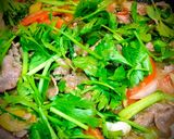 Hình bước làm 7 của món Phở Áp Chảo Thịt Bò Xào