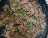 A picture of step 7 of Maini and firigisi stew.