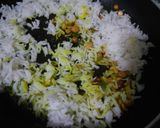 A picture of step 2 of Lemon Rice/ Chitranna.