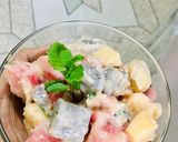 A picture of step 5 of Healthy Ambrosia Salad.