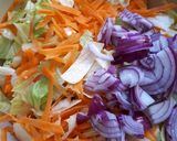 Húspogácsák kertészsalátával recept fázis 3 fotója