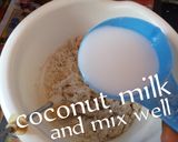 A picture of step 5 of Coconut Pancakes.