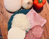 A picture of step 1 of Sicilian Stromboli.