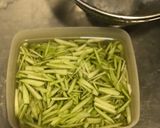 A picture of step 2 of Lau’er Khosha Bhaja (Bottle Gourd Skin Fry) 💁🏻♀️.