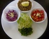 A picture of step 1 of Bajra salad.