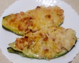 Foto del paso 7 de la receta: Calabacín relleno de pollo y bacon con bechamel