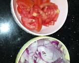 A picture of step 2 of Fried Garlic Masala Biryani.