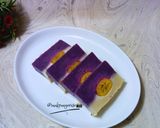 Foto langkah ke 12 dari resep Talam Lapis Pisang Ubi Ungu.