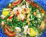 Hình bước làm 7 của món Canh chua tôm rau nhút