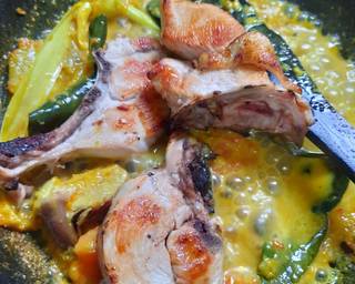 Ayam Pedas Rantinem langkah memasak 4 foto