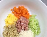Hình bước làm 4 của món BÁNH THỊT BĂM QUINOA RAU CỦ (blw)