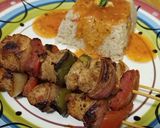 A picture of step 6 of Chicken Shashlik.