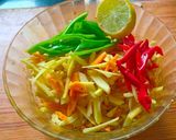 A picture of step 1 of Fresh Turmeric Pickle with Lemon & Salt (No Oil).