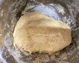 A picture of step 1 of Onion Bread (How to make super easy thinnest dough no-rolling pin).