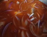 A picture of step 3 of Dal Gosht.